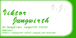 viktor jungwirth business card